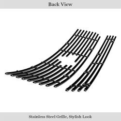 APS - APS Stainless Billet Grille Black 05-09 Ford Mustang V6 GR06FGH10J - Image 3