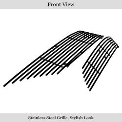 APS - APS Stainless Billet Grille Black for 03-08 Nissan Murano GR14HGH19J - Image 2