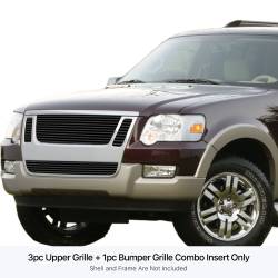 APS - APS Stainless Billet Grille Black 07-10 Explorer Sport Trac GR06FGH23J - Image 1