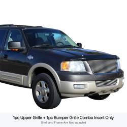 APS - APS GR06FGH47S Stainless Billet Grille-Polish for 03-06 Ford Expedition - Image 1