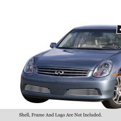 APS - APS Stainless Billet Bumper Grille-Polish for 05-06 G35 Sedan GR14FEF05S - Image 1