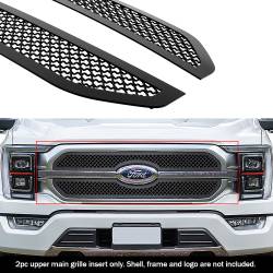 APS - APS Wire Mesh Grille Black 21-23 F150 King Ranch/Platinum GR06GEA95K - Image 1