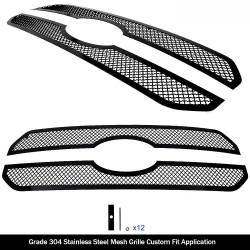 APS - APS Wire Mesh Grille Black 21-23 F150 King Ranch/Platinum GR06GEA95K - Image 2
