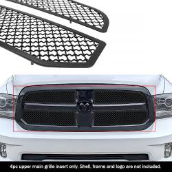 APS - APS Wire Mesh Grille Black for 13-18 Ram 1500 GR04GEI19K - Image 1