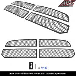 APS - APS Wire Mesh Grille Black for 13-18 Ram 1500 GR04GEI19K - Image 2