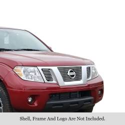 APS - APS GR14FFF41S Stainless Billet Grille Polish for 09-21 Nissan Frontier - Image 1