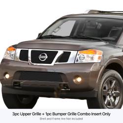 APS - APS Stainless Billet Grille Black for 08-15 Nissan Armada GR14FGG79J - Image 1