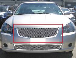 APS - APS Wire Mesh Grille-Polish for 05-06 Nissan Altima GR14GED11T - Image 1