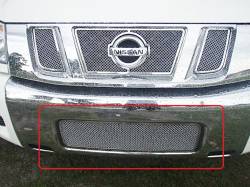 APS - APS Wire Mesh Bumper Grille-Polish for 04-15 Nissan Titan GR14GED13T - Image 1