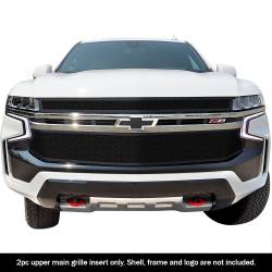 APS - APS Wire Mesh Grille Black 21-25 Chevrolet Tahoe LS GR03GEB77H - Image 1