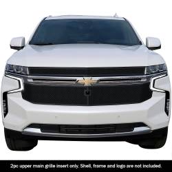APS - APS Wire Mesh Grille Black 21-24 Chevrolet Tahoe High Country GR03GEB78H - Image 1