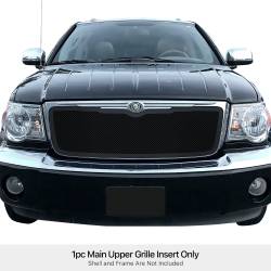 APS - APS Wire Mesh Grille Black for 07-09 Chrysler Aspen GR18GFE27H - Image 1