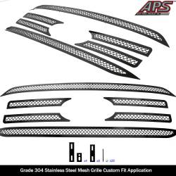 APS - APS Wire Mesh Grille Black 21-23 Ford F150 Lariat GR06GEJ78K - Image 2