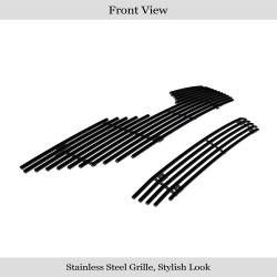 APS - APS Stainless Billet Grille Black for 07-09 Toyota Camry GR20HGH40J - Image 2