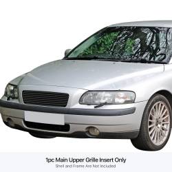 APS - APS Stainless Billet Grille Black for 01-04 Volvo S60 GR22FEE05J - Image 1