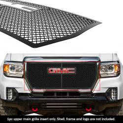 APS - APS Wire Mesh Grille Black 21-22 GMC Canyon Elevation/AT4 GR07GEJ49K - Image 1