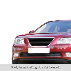 APS - APS Stainless Billet Grille Black for 09-10 Hyundai Sonata GR25HFF85J - Image 1