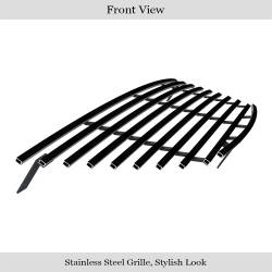 APS - APS Stainless Billet Grille Black for 09-10 Hyundai Sonata GR25HFF85J - Image 2