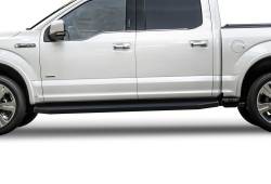 APS - APS H-Series Running Boards Black 15-25 F150/17-25 Super Duty Crew IB06RAG5H - Image 1