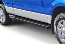 APS - APS IRunning Running Boards Black 04-14 Ford F150 Extended IB06RAG6B - Image 1