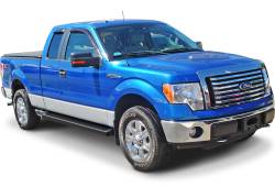 APS - APS IRunning Running Boards Black 04-14 Ford F150 Extended IB06RAG6B - Image 2