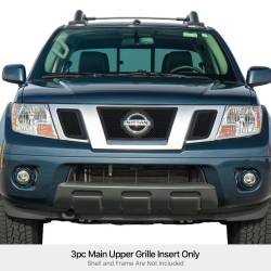APS - APS Wire Mesh Grille Black for 09-21 Nissan Frontier GR14GFF41H - Image 1