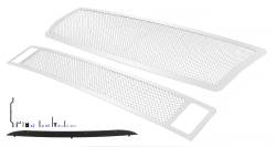 APS - APS Wire Mesh Grille-Polish for 04-10 Infiniti QX56 GR14GGI03T - Image 2