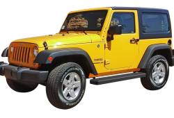 APS - APS IStep 6" Running Boards Black for 07-18 Wrangler JK 2DR IB10FAJ6B - Image 2