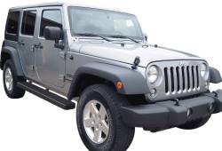 APS - APS IStep 6" Running Boards Black for 07-18 Wrangler JK 4DR IB10FAJ7B - Image 2