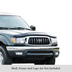 APS - APS Stainless Billet Bumper Grille Black for 01-04 Toyota Tacoma GR20FED82J - Image 1