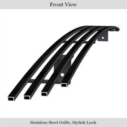 APS - APS Stainless Billet Bumper Grille Black for 01-04 Toyota Tacoma GR20FED82J - Image 2