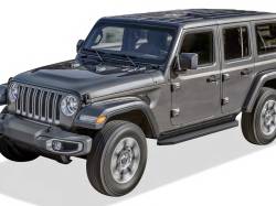 APS - APS H-Series Running Boards Black for 18-25 Jeep Wrangler JL 4DR IB10RAA1H - Image 2