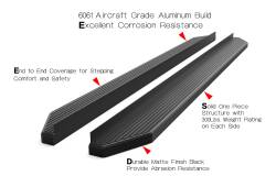 APS - APS H-Series Running Boards Black for 18-25 Jeep Wrangler JL 4DR IB10RAA1H - Image 5