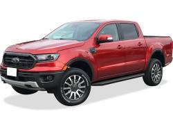 APS - APS H-Series Running Boards Black 19-23 Ford Ranger Crew IB06RBC9H - Image 2