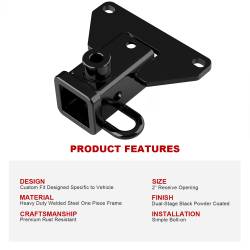 APS - APS HT18CJD34 Class III 2" Trailer Receiver Hitch for 20-25 Jeep Gladiator - Image 5