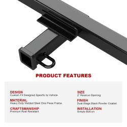 APS - APS Class III 2" Trailer Receiver Hitch 83-04 S10/S15/Sonoma HT18CJI08 - Image 5