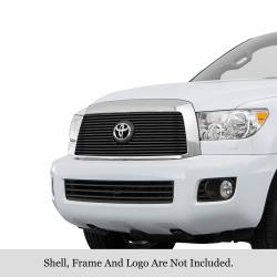 APS - APS Stainless Billet Grille Black for 08-17 Toyota Sequoia GR20FFE53J - Image 1