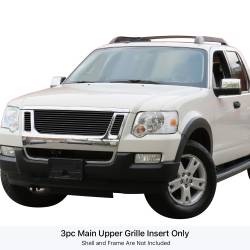 APS - APS Stainless Billet Grille Black 07-10 Explorer Sport Trac GR06FEE28J - Image 1