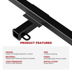 APS - APS Class III 2" Trailer Receiver Hitch for Dodge D/W Series Pickups HT24CHE15 - Image 5