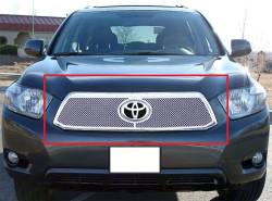 APS - APS Wire Mesh Grille-Polish for 08-10 Toyota Highlander GR20GFE47T - Image 1