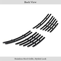 APS - APS Stainless Billet Fog Light Grilles Black 13-14 Ford Mustang GT GR06FEI27J - Image 3