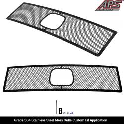 APS - APS Wire Mesh Grille Black 05-08 Honda Ridgeline GR08GGA14H - Image 2
