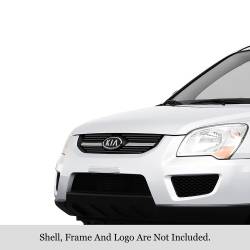 APS - APS Stainless Billet Grille Black for 09-10 Kia Sportage GR11FFG13J - Image 1