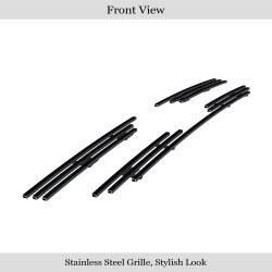 APS - APS Stainless Billet Grille Black for 09-10 Kia Sportage GR11FFG13J - Image 2