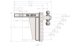 BulletProof Hitches - BulletProof ED2010 2.0" Extreme Duty 10" Drop Or Rise Hitch - Image 8