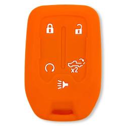 Recon - Recon 264002GM1OR Silicone Key Fob Cover Orange 19-21 Silverado/Sierra - Image 1
