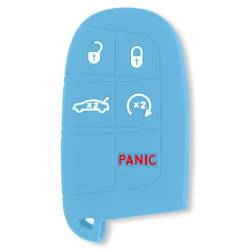 Recon - Recon 264002DG1BB Silicone Key Fob Cover Baby Blue for 13-18 Ram Trucks - Image 1