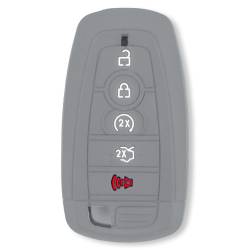 Recon - Recon 264002FD2GY Silicone Key Fob Cover Gray 18-25 F150/Super Duty - Image 1