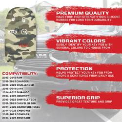 Recon - Recon 264002DG1GC Silicone Key Fob Cover Green Camo for 13-18 Ram Trucks - Image 2