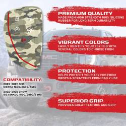 Recon - Recon 264002GM2GC Silicone Key Fob Cover Green Camo 22-25 Silverado/Sierra - Image 2